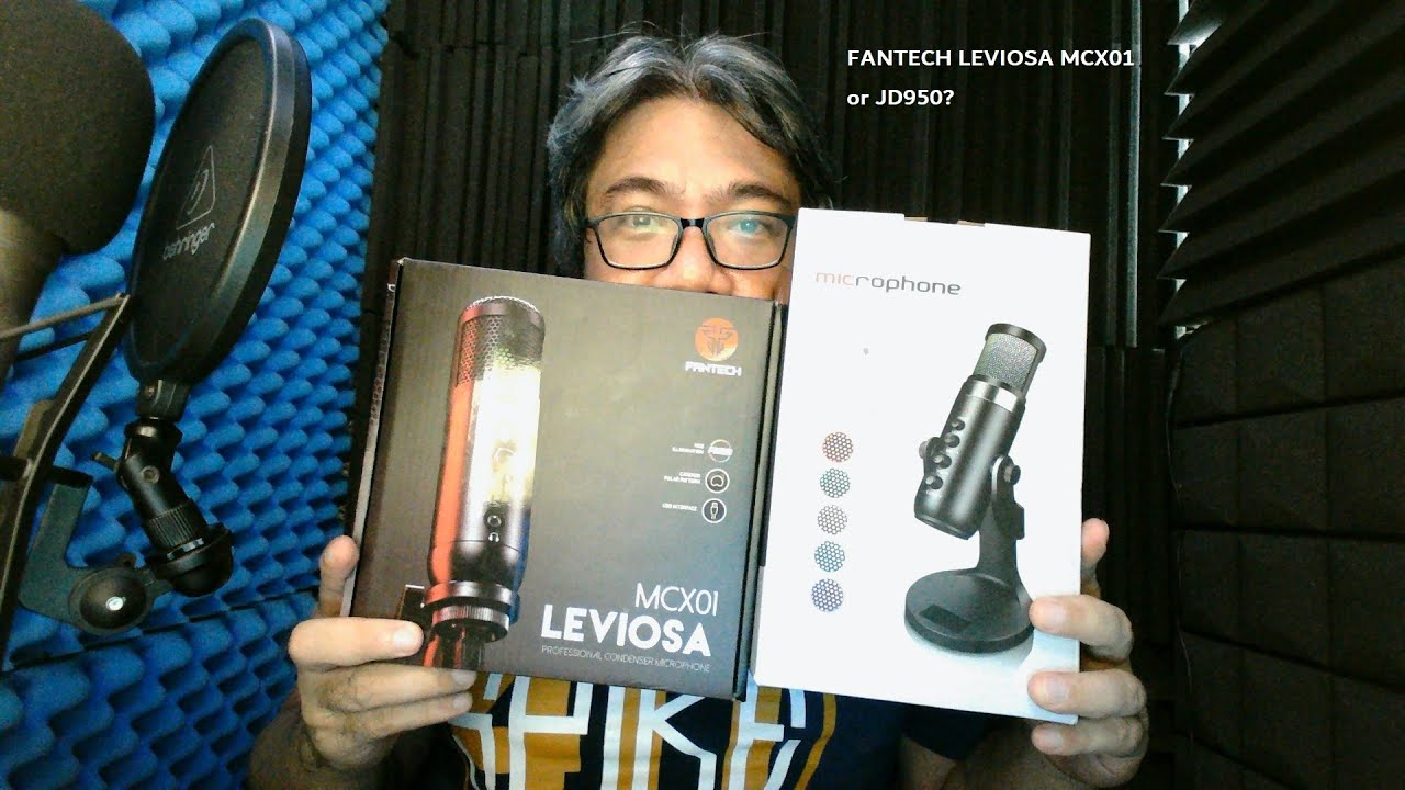 Fantech Leviosa MCX01 vs JD950 RGB USB Condenser Microphones
