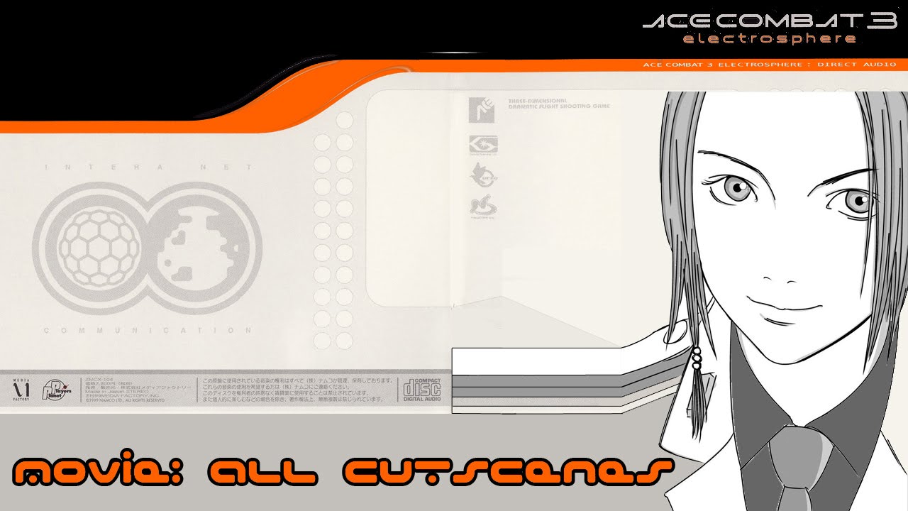 Ace Combat 3: All cutscenes Remastered HD +Bonus (JAP)