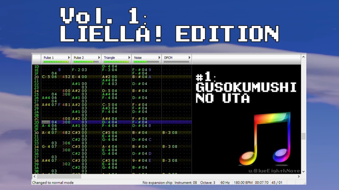 Bunch of mostly Love Live 8-bit Mixes (Vol. 1 Liella Edition) [Famitracker]