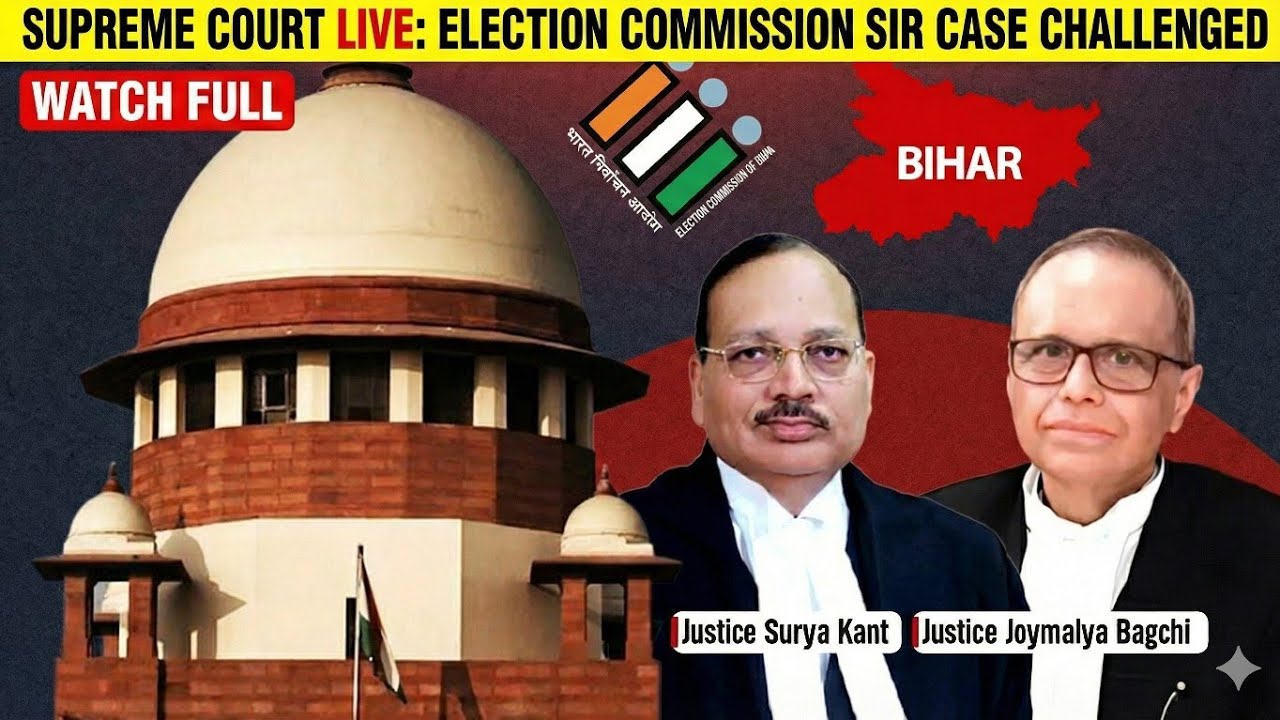 Special intensive revision (SIR) - Election Commission Case in Supreme Court - Hear Live Proceedings