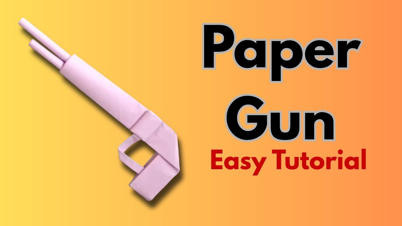 Easy Paper Gun Tutorial 🔫 | DIY Origami Weapon | Kagaz ki Bandook Kaise Banaye !