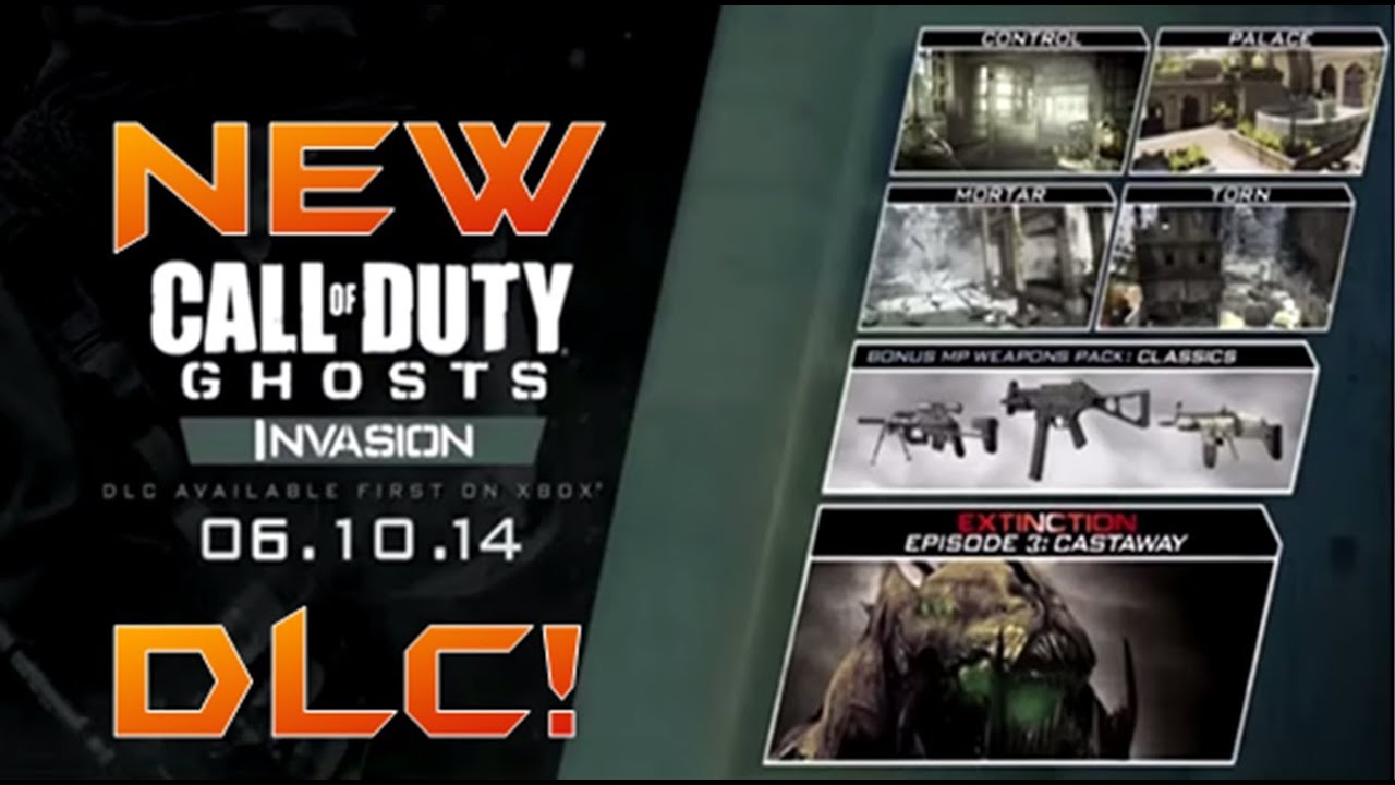 COD Ghosts: Map Pack 3 LEAKED Details! ''INVASION'' DLC: Maps, MW2 Weapons!