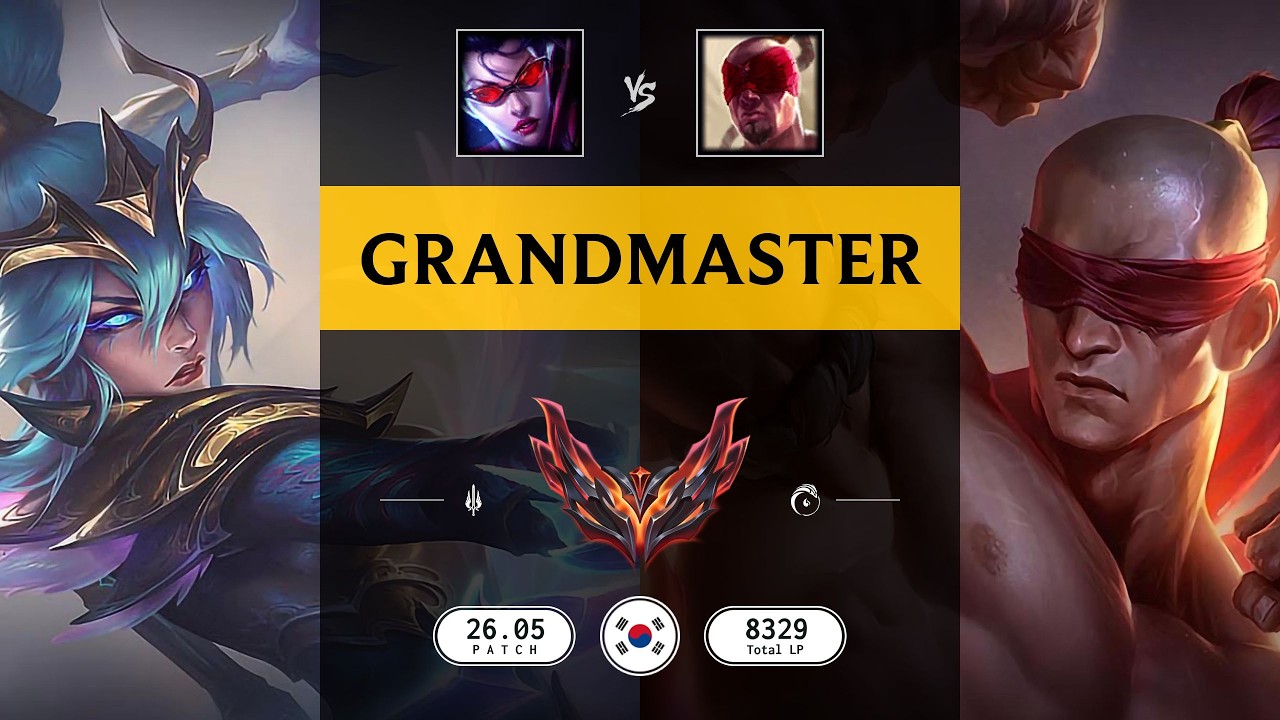Grandmaster Match: Vayne vs Lee Sin - KR server Patch 26.05