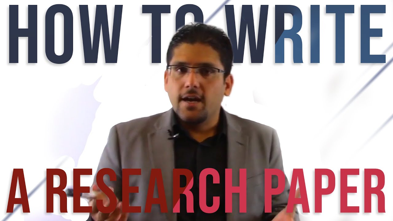 How to write a Research Paper