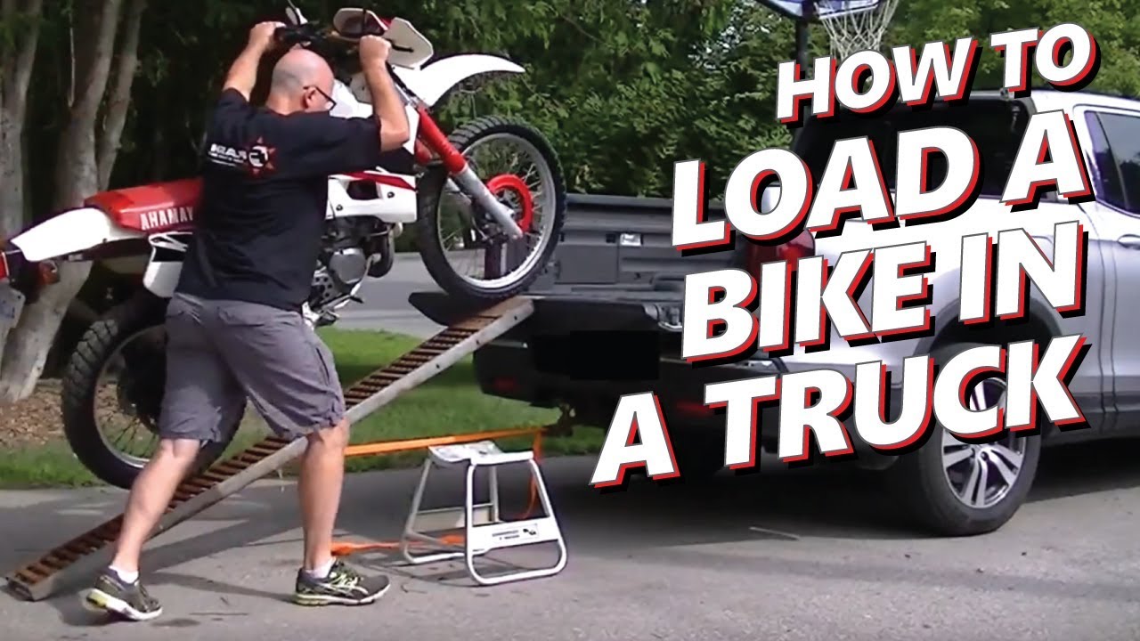 How To Load Motorcycle in Pickup Truck Solo (by yourself) | Honda Ridgeline
