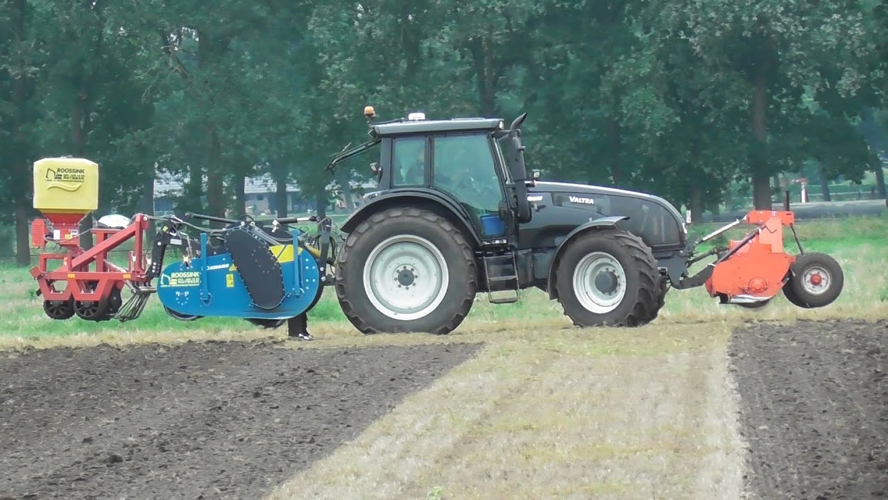 Tilling, spading and drilling with Valtra!