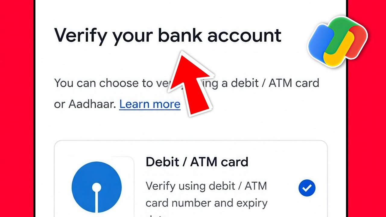 verify your bank account google pay | google pay verify your bank account kaise kare