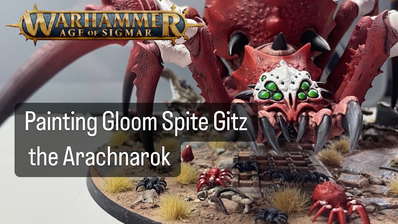 How to Paint The Gloomspite Gitz Arachnarok Spider