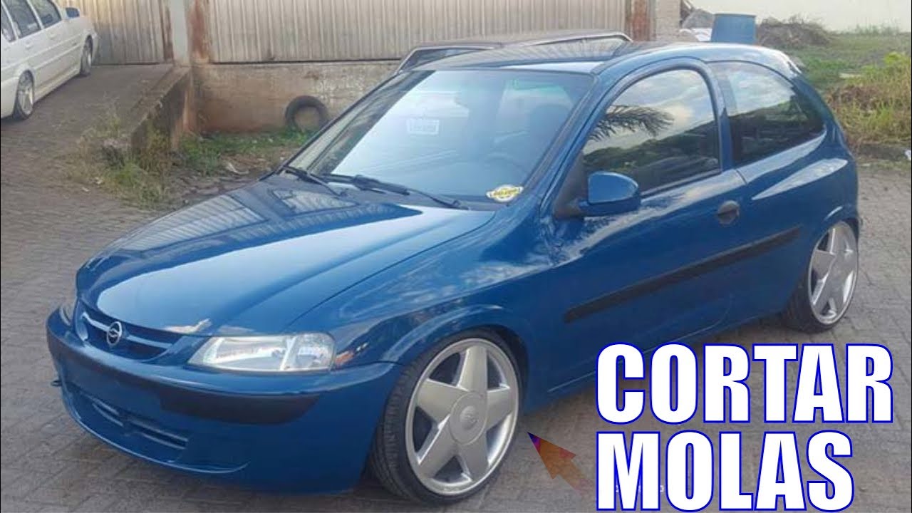 Rebaixar o Celta Cortar as Molas da Suspensão do Carro Em casa Rápido e Fácil