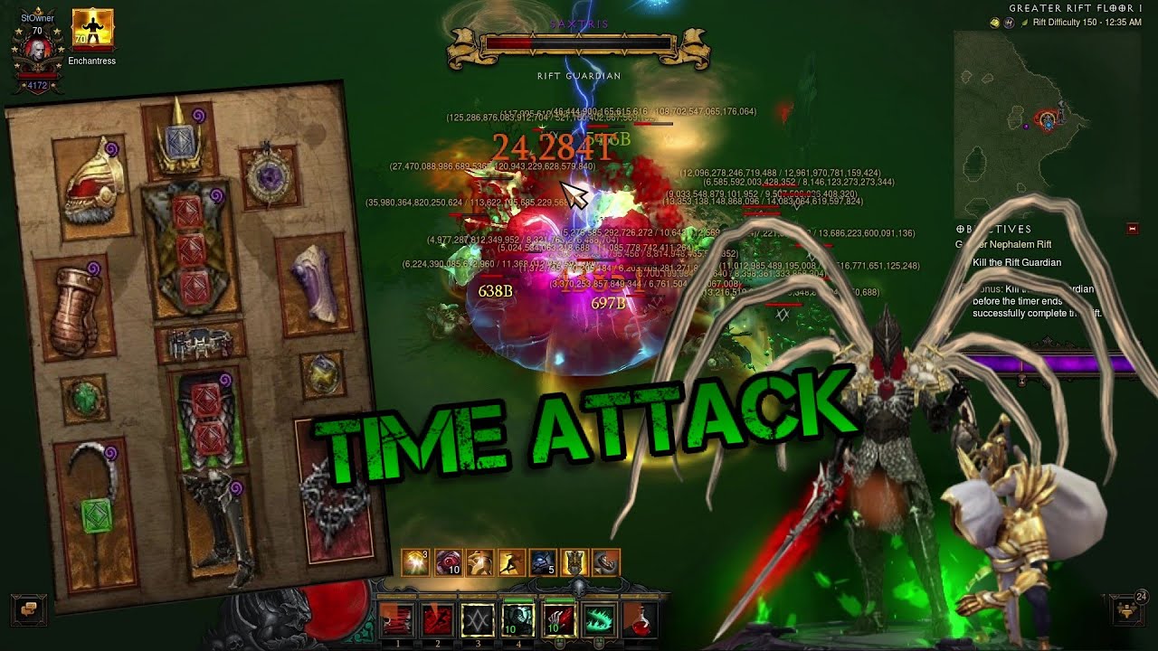 Diablo 3 | Rank 2 Necro | LoD Death Nova | Time Attack Runs | Season 33