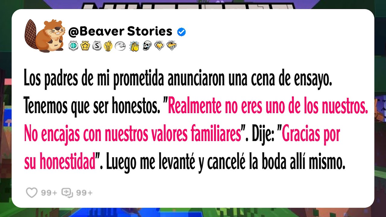 Los padres de mi prometida anunciaron una cena de ensayo. Tenemos que ser honestos.