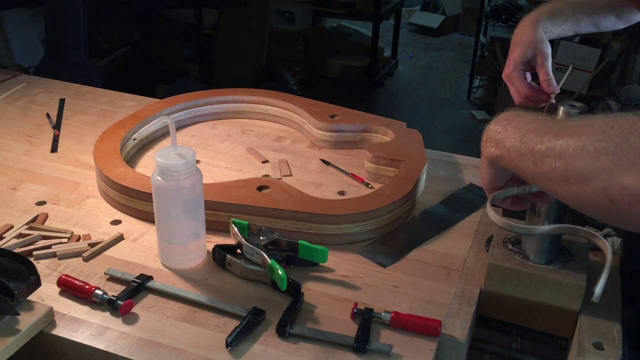 Bending Wood Binding by Hand - Koentopp Guitars