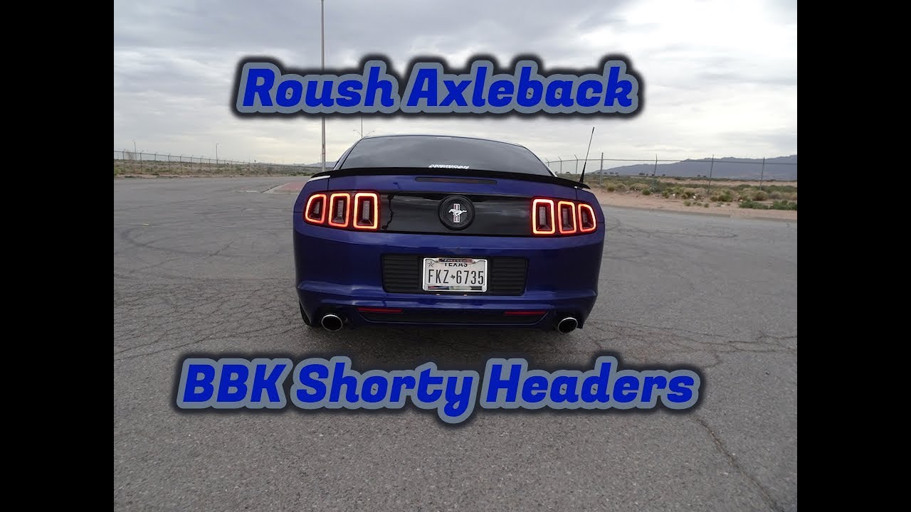 Mustang 3.7 V6 Roush Axleback & BBK Shorty Headers Revs/Flybys (Exhaust Video)