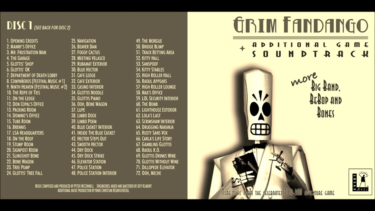 Grim Fandango OST - Soundtrack | Additional Game Soundtrack Album | Peter McConnell | 1998 - 2004