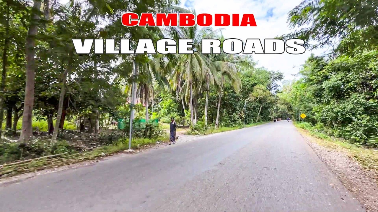 Scenic Along The Village Roads In Cambodia|| Countryside Village Tour [ Mr Lee Village Tour ]