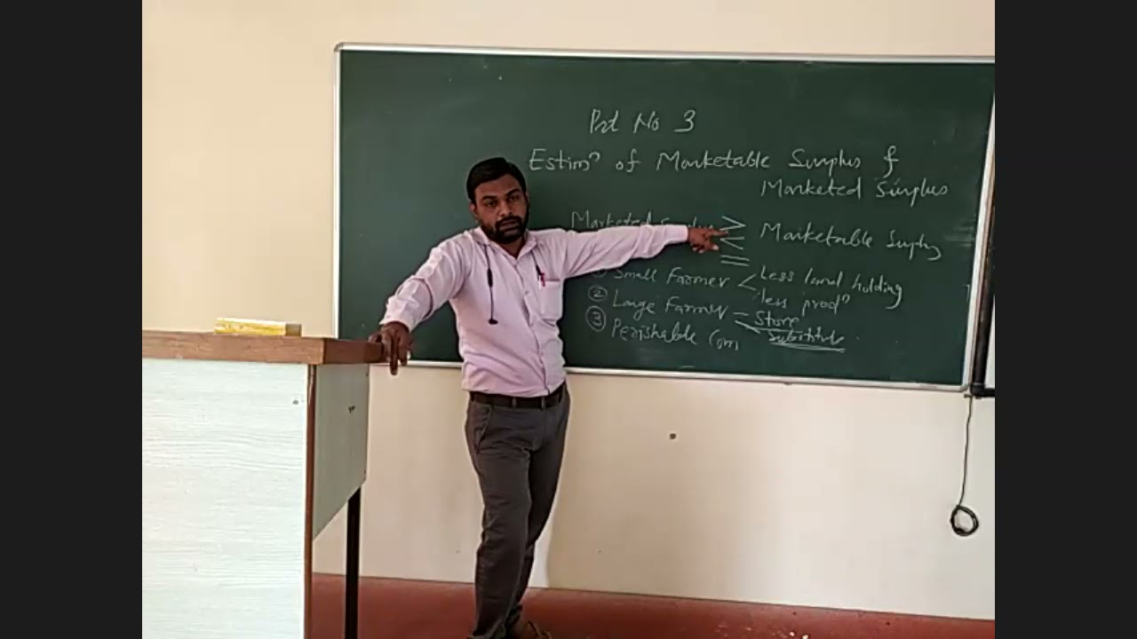 Estimation of Marked and marketable surplus