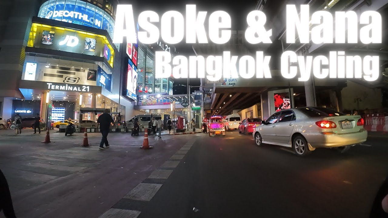 Bangkok Night Ride (Bangkok Nightlife) - Cycling POV [4K HDR]