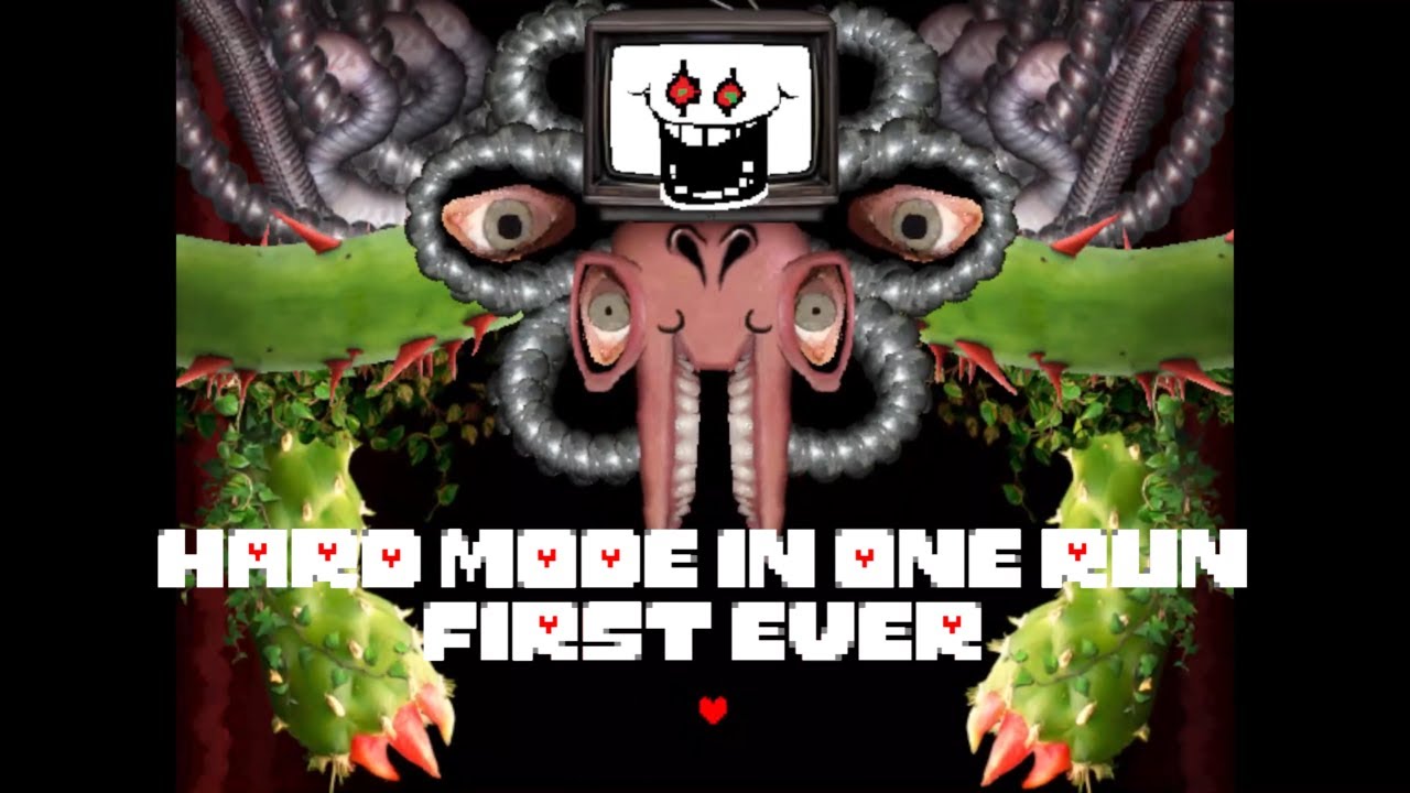 Undertale Godhome Omega Flowey Hardmode IN ONE RUN COMPLETE