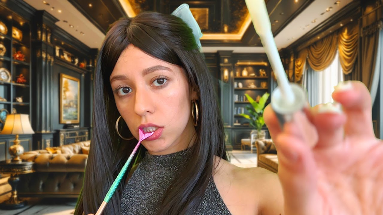 ASMR Mean Girl that Secretly Likes You does Your Makeup at a Mansion Party | Vanessa's Game