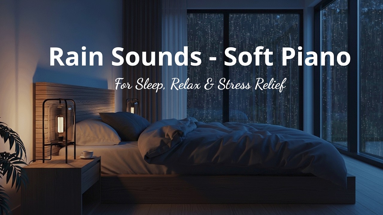 Gentle Piano in the Rain – Cozy Ambience for Rest, Relaxation and Quiet Moments