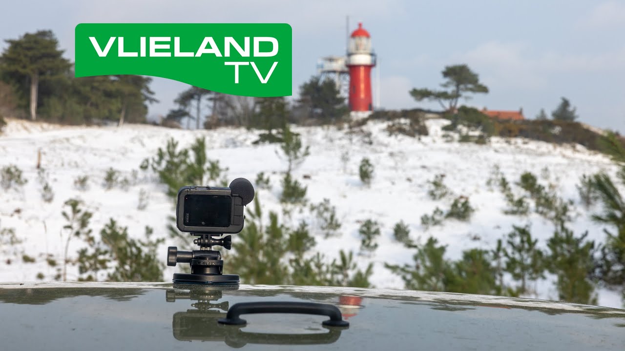 Sneeuwlandschap op Vlieland met een GoPro auto tour 2026 (Winters Vlieland in 4K beeldkwaliteit)