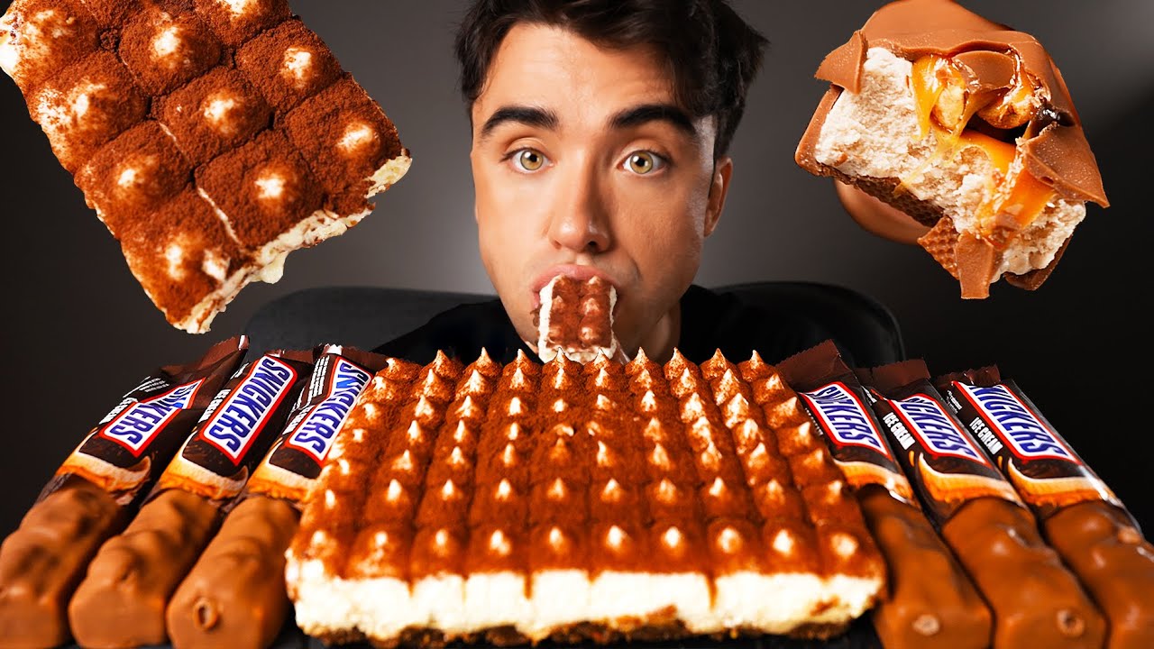 ASMR CANDY ICE CREAM BARS, SNICKERS CHOCOLATE & CAKE DESSERT MUKBANG 리얼사운드 먹방 | McBang ASMR