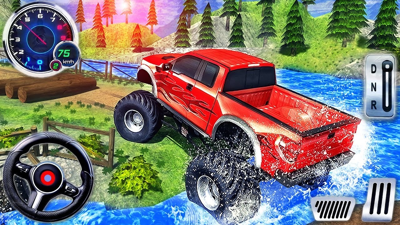 Offroad Monster Truck Racing Stunts Simulator 3D 2025 - offroad monster truck stunt - Android Games