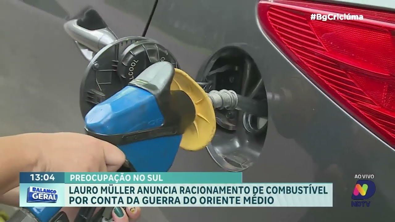 Lauro Müller anuncia racionamento de combustível