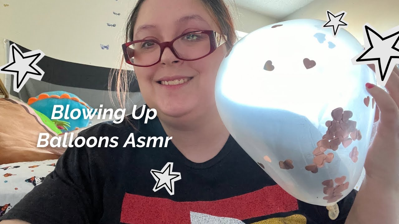 Blowing up balloons ASMR 