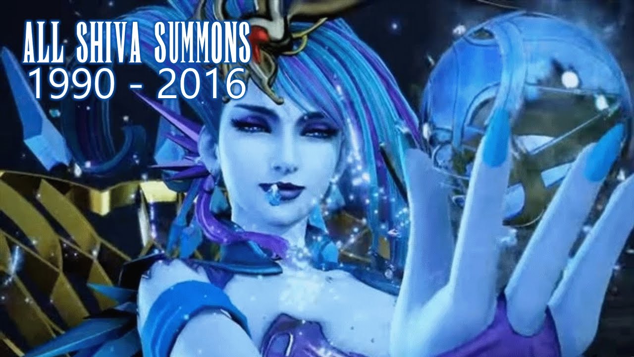 Final Fantasy Shiva Summons From 1990 To 2016 - Ice Elemental Summon