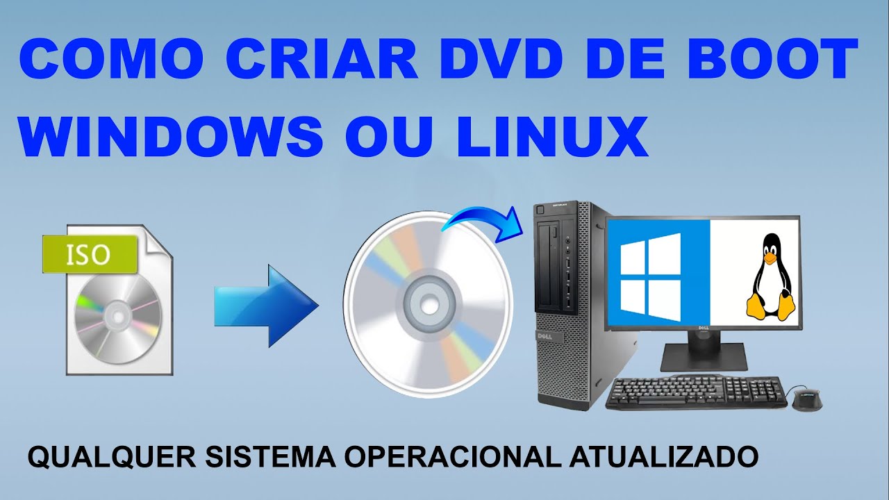 Como Criar DVD de Boot para Qualquer Sistema Operacional