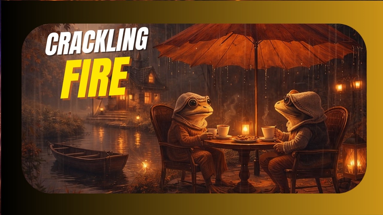 Crackling Fireplace 🔥 Cozy Fire Sounds & Warm Flickering Light | Relaxing Home Ambience