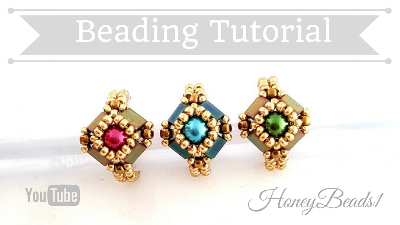 Tilaria Ring Easy Beading Tutorial by HoneyBeads1