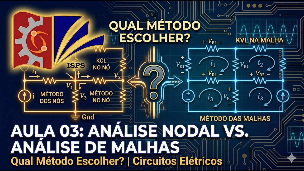Aula 03: Análise Nodal vs. Análise de Malhas: Qual Método Escolher? | Circuitos Elétricos