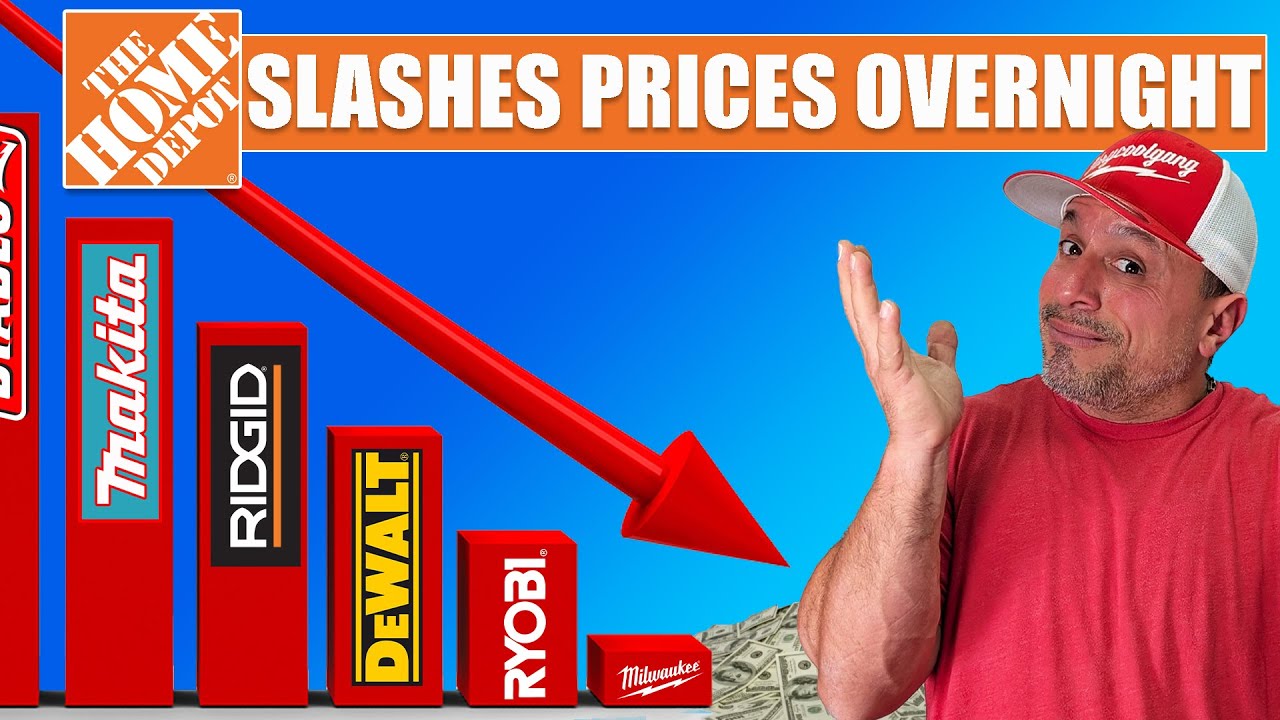Home Depot SLASHED PRICES on DeWALT, Ryobi, Makita and Milwaukee Tools!