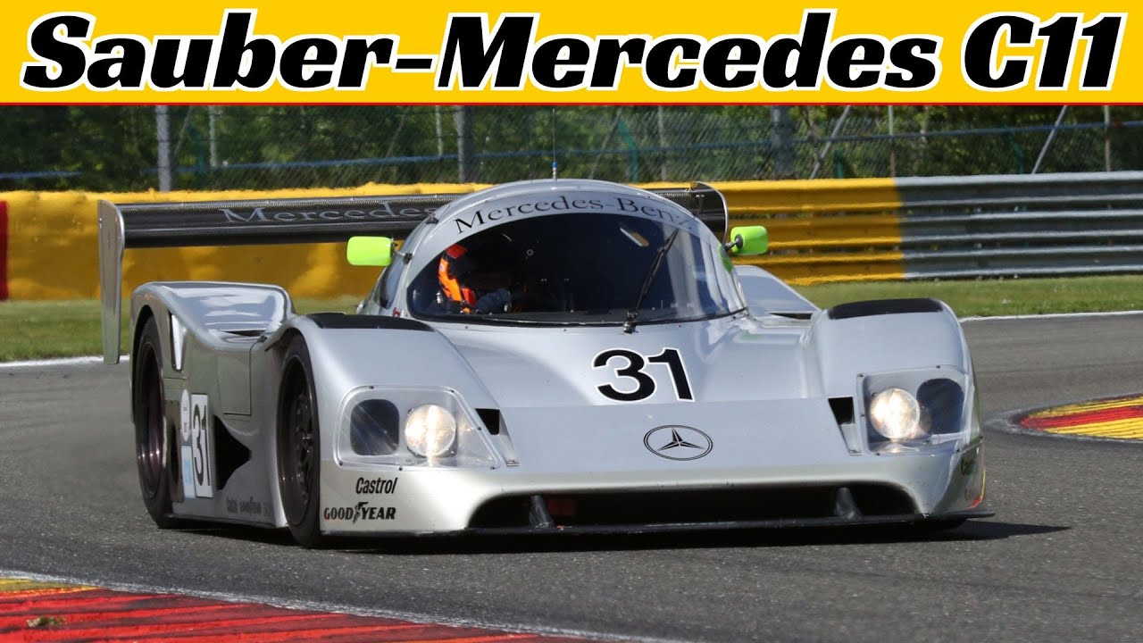 Sauber Mercedes C11 Group C ex Michael Schumacher, 730Hp V8 Twin-Turbo Engine Warm-Up & Race Action!