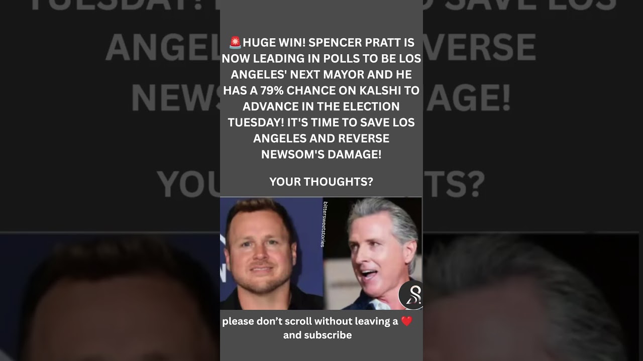 Spencer Pratt leads LA mayor polls &mdash; 79% chance to advance 🗳️🌆😐 #spencerpratt #lamayor #election