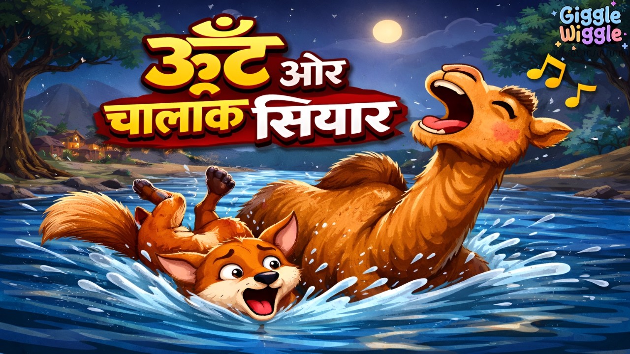 ऊँट और चालाक सियार की कहानी | Kids Moral Story in Hindi | Camel and Clever Fox Story | 3D Cartoon