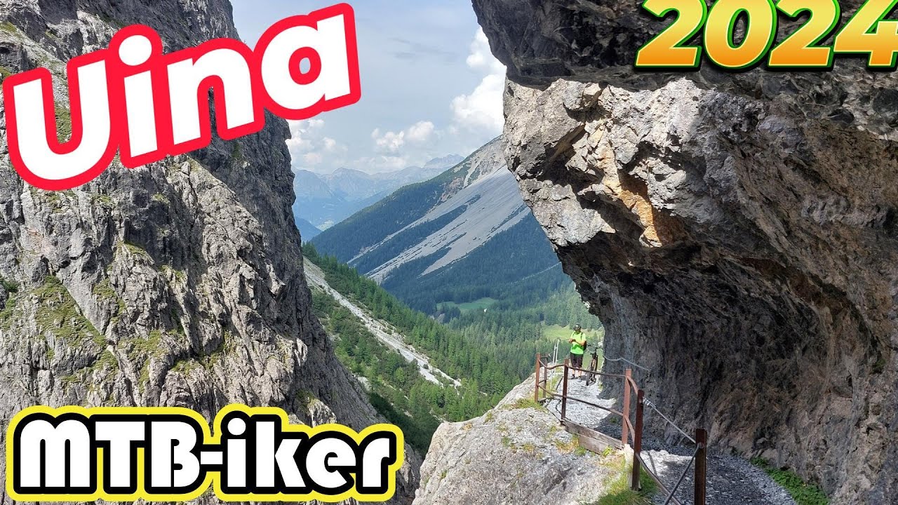 Uinaschlucht mit dem MTB. Einer der schönsten MTB- Wege im Hochgebirge