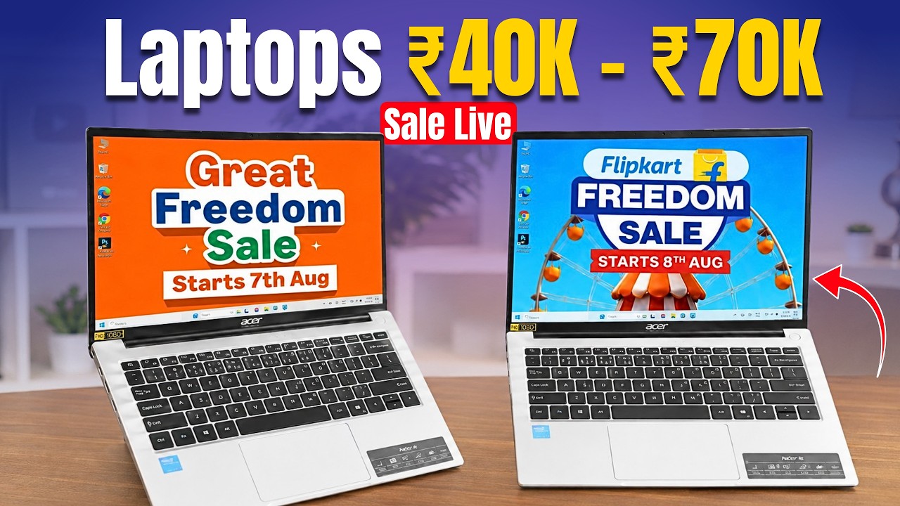 Flipkart Freedom Sale 2026 LIVE - Best Laptop Deals ₹40K to ₹70K | Laptop Deals