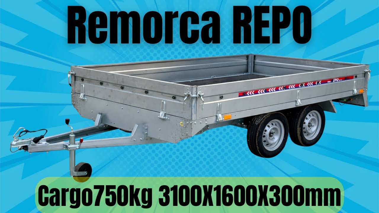 Грузовой прицеп Remorca auto 750 кг REPO QSD 3100X1600X300 мм от Best⭐️Ride