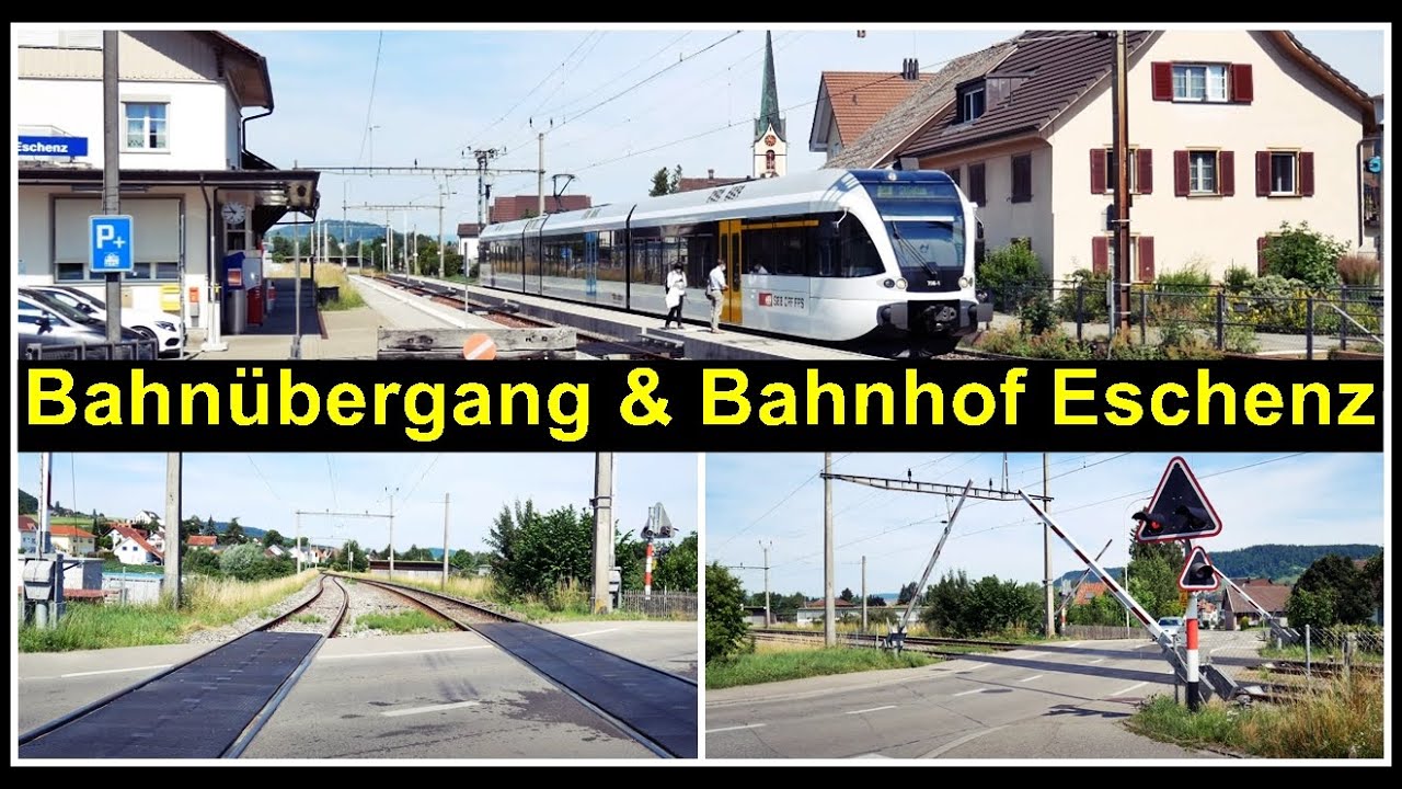 Small Swiss Station / Halten auf Verlangen / Kleiner Bahnhof Eschenz, Kanton Thurgau, Schweiz 2021