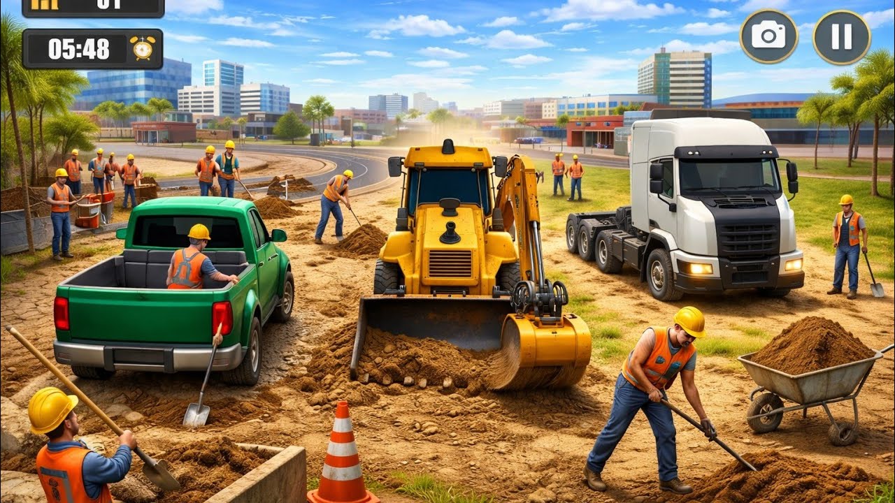 Bridge Construction JCB Game 3D 🏗️ | Construction Vehicle Simulator | Android Gameplay [Day - 2]