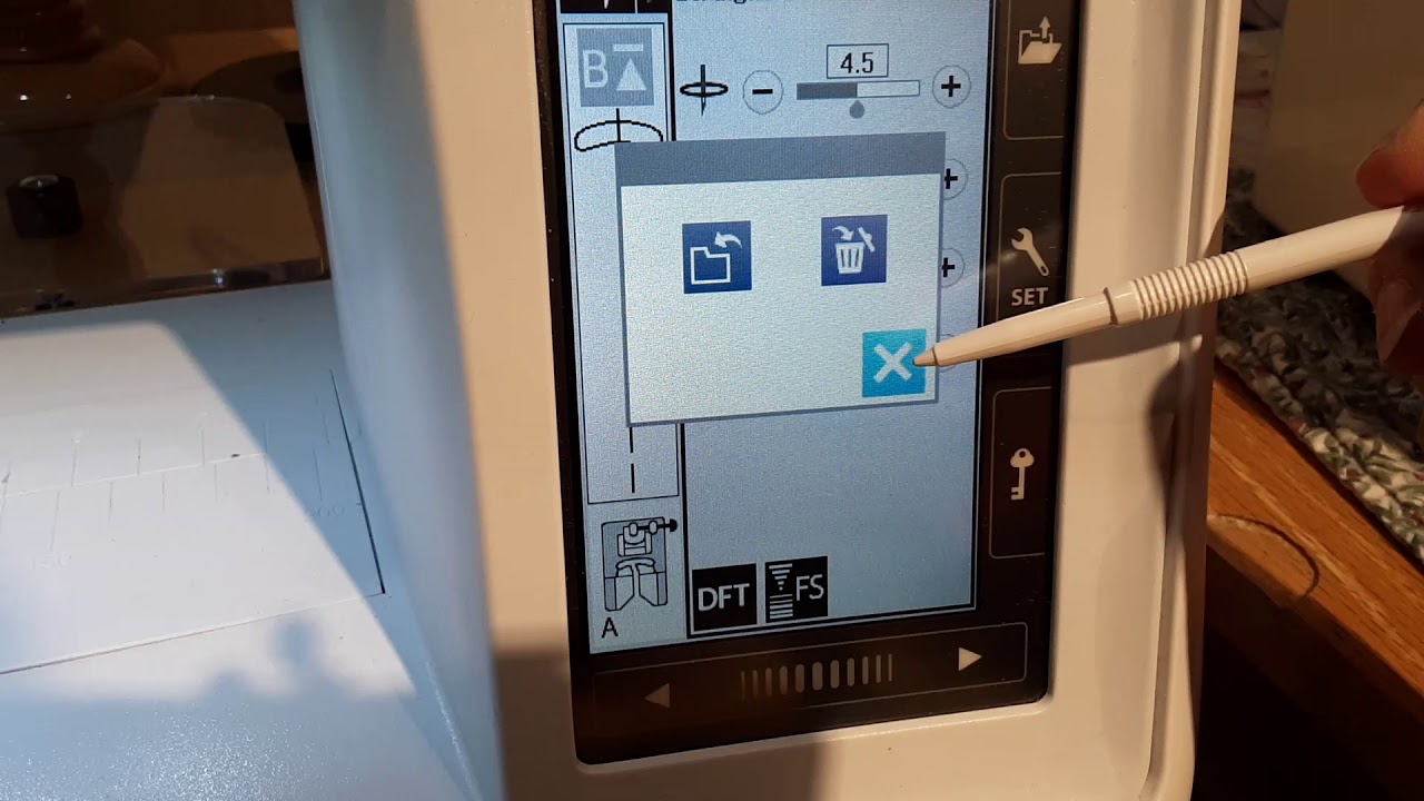 Janome Skyline S7 - Resume Mode and Favorite Stitch Adjustment