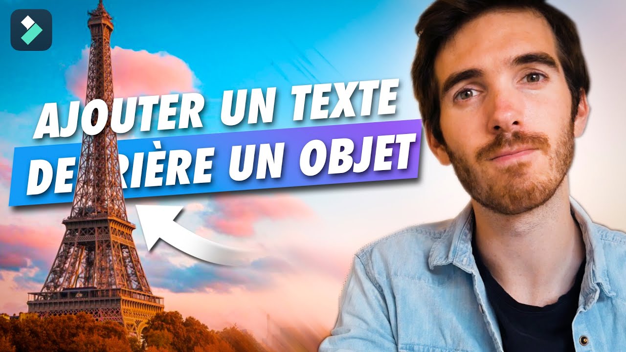 Comment ajouter du texte derrière un objet avec Filmora 12