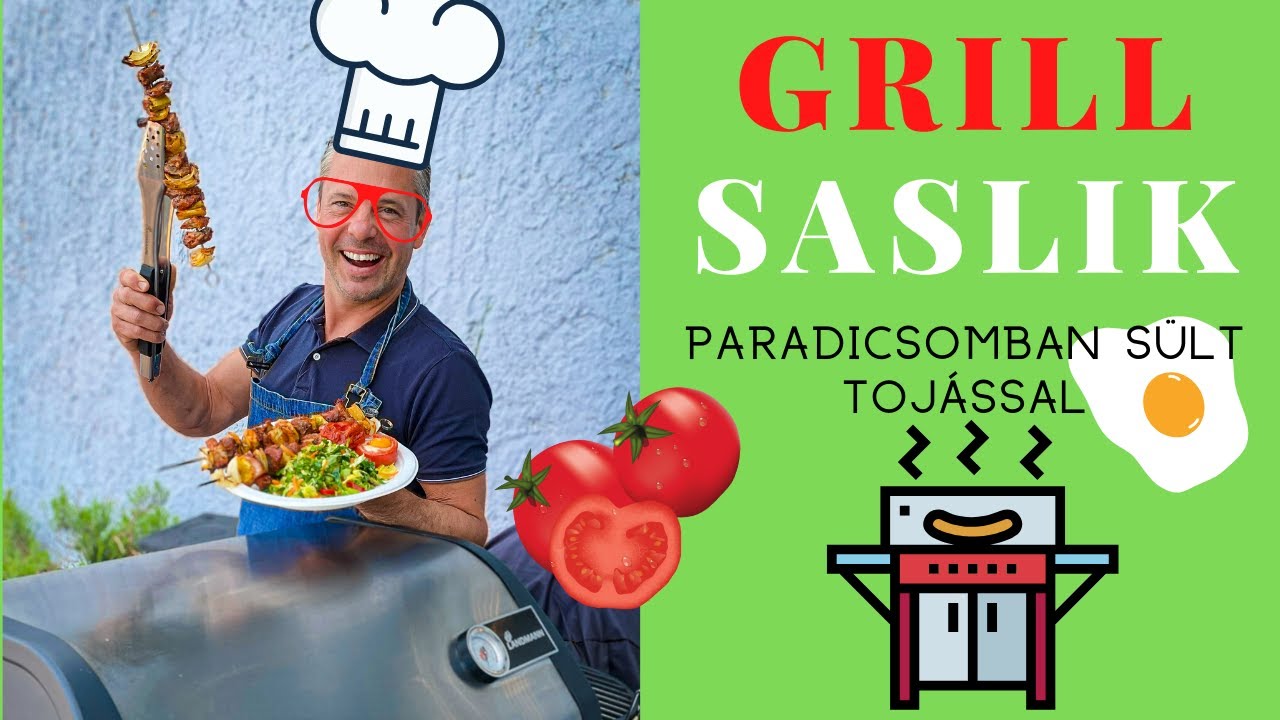 Tarja saslik paradicsomban s&uuml;lt toj&aacute;ssal