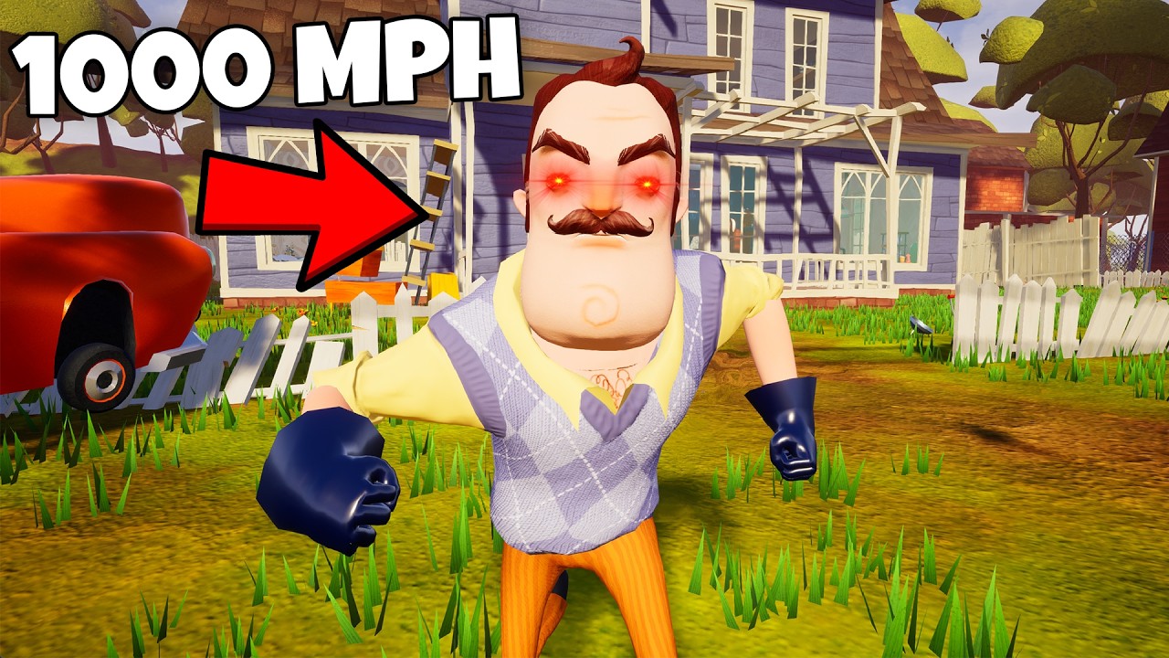 Hello Neighbor but he is 1000x Faster