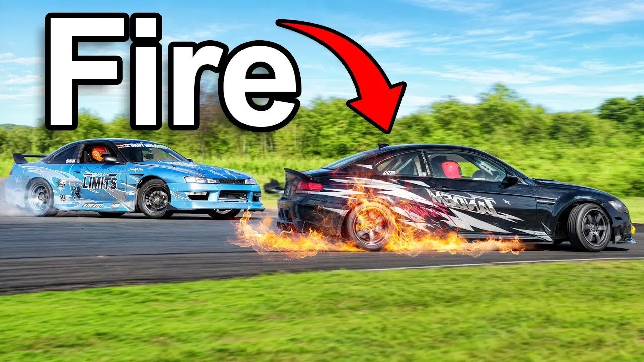 This car blew up and caught on fire!
