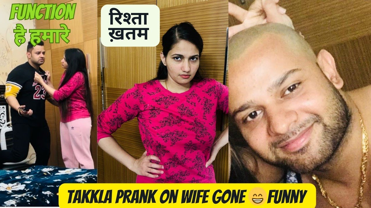 TAKLA PRANK ON WIFE GONE 🤣 FUNNY || PRANK GONE WRONG 🤣|| GURGAON COUPLE PRANKS