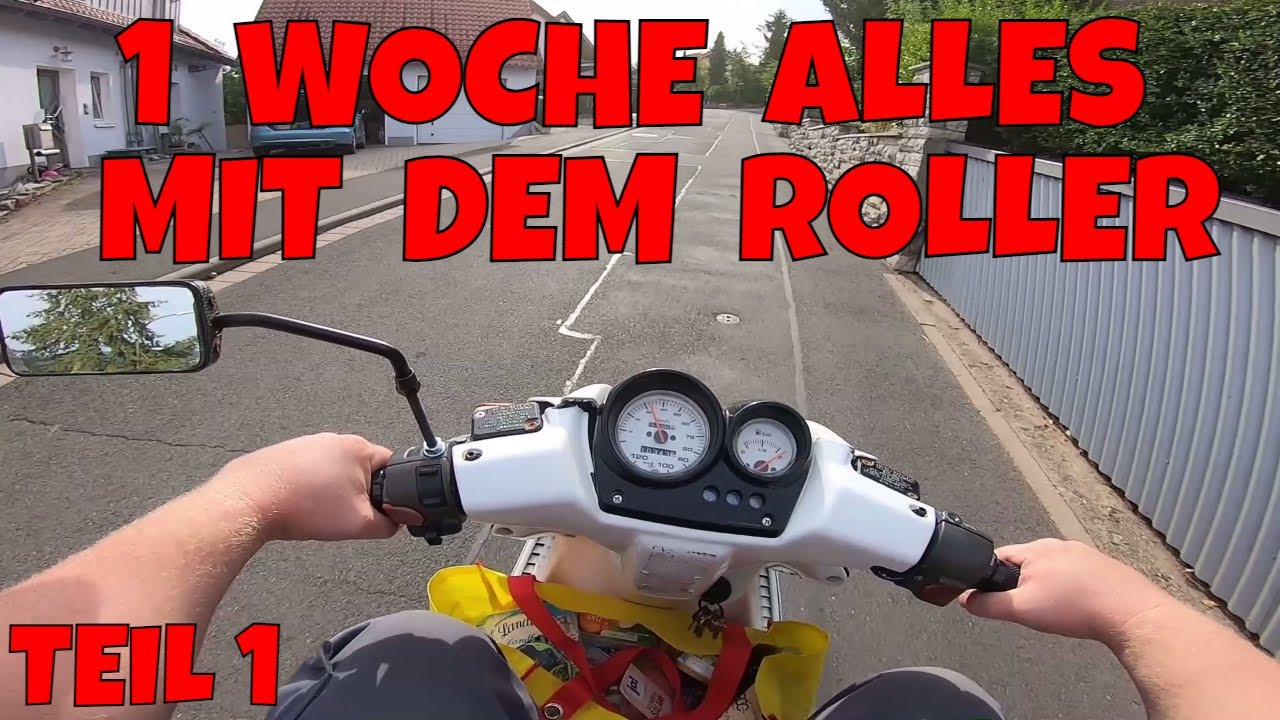 1 Woche absolut alles mit dem Roller erledigen / Teil 1 Mo + Di
